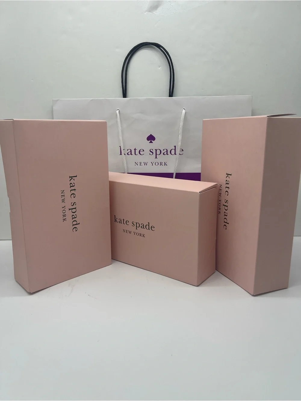 Kate Spade New York Empty Gift Boxes Set of 3 Authentic New Rectangular Boxes